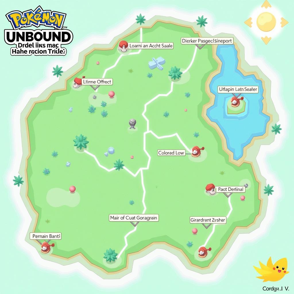 Pokemon Unbound Region Map