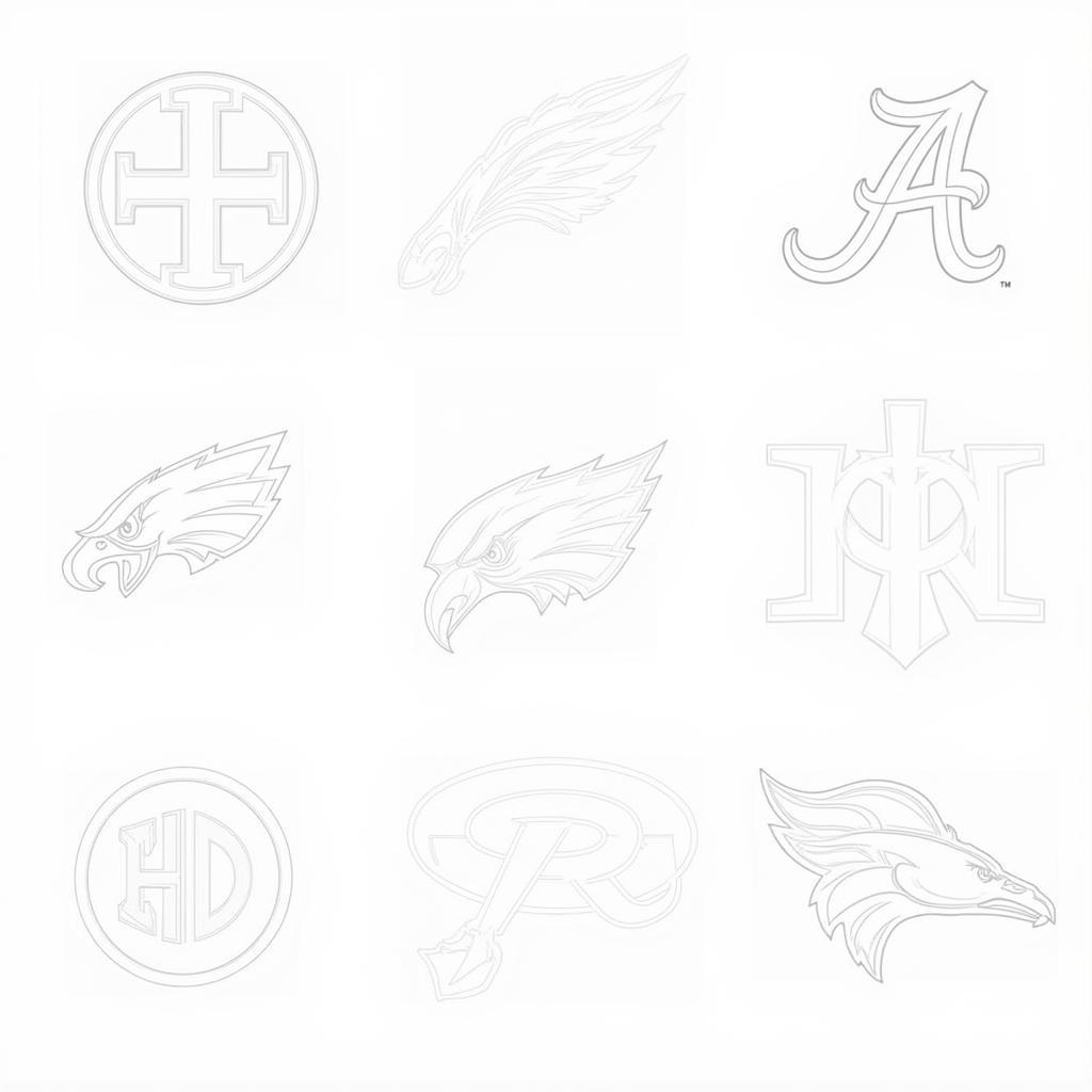 Printable NFL Logo Coloring Sheets