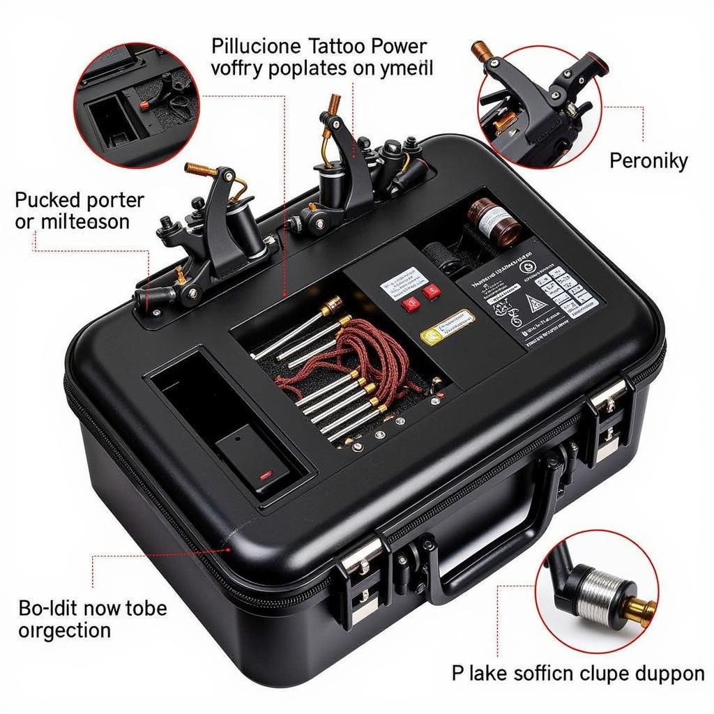 Professional Tattoo Kit Setup for Travel