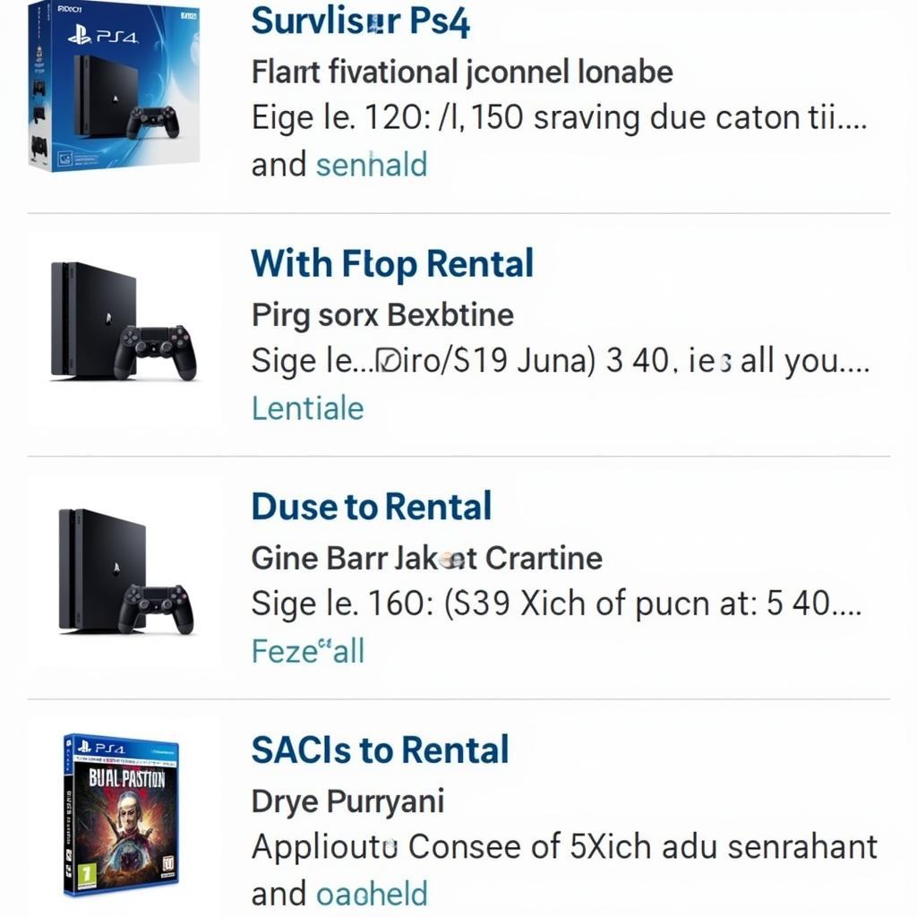 PS4 Rental Options Available