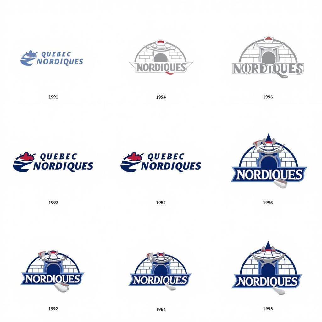 Evolution of the Quebec Nordiques Logo