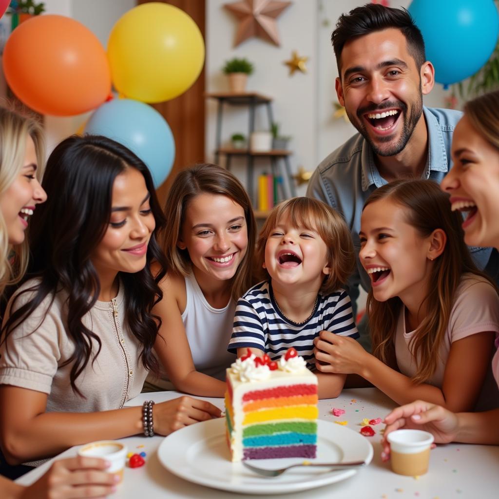 Rainbow Cake Celebration