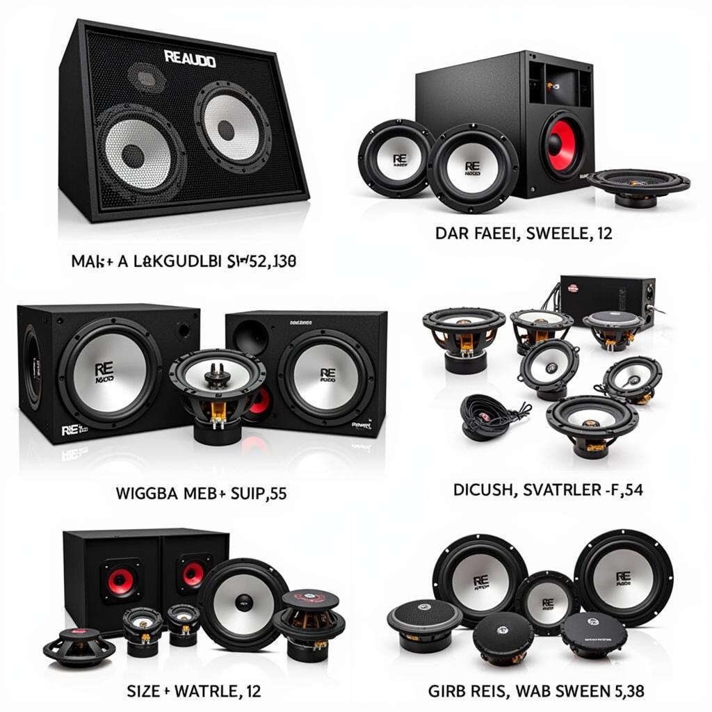 Different RE Audio 12 Subwoofer Models