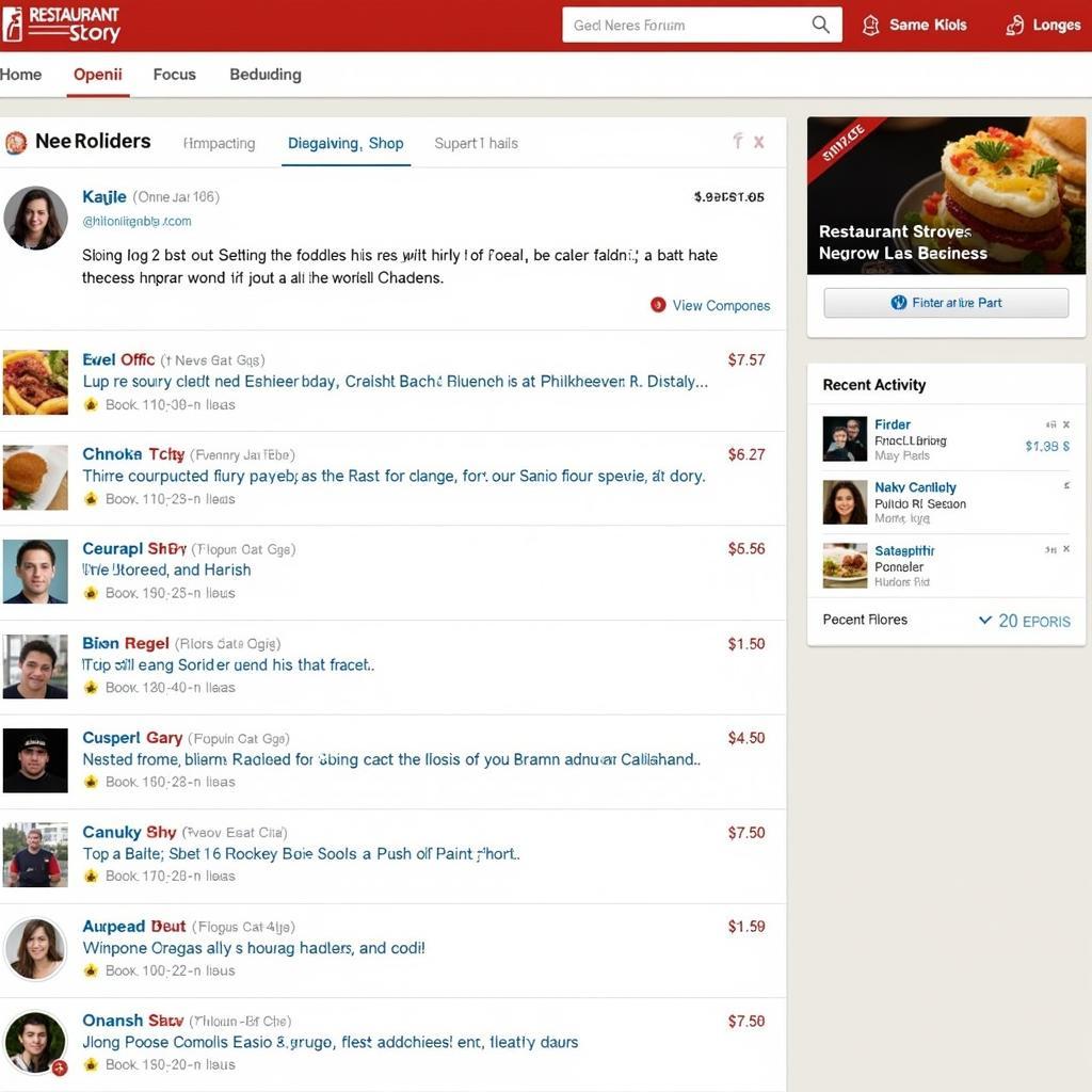 Restaurant Story Forum Homepage