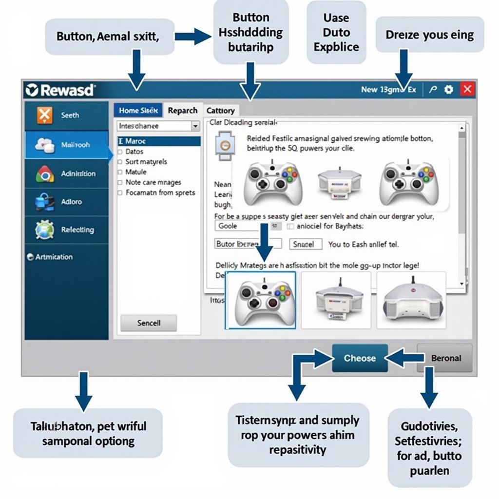 Rewasd Software Interface