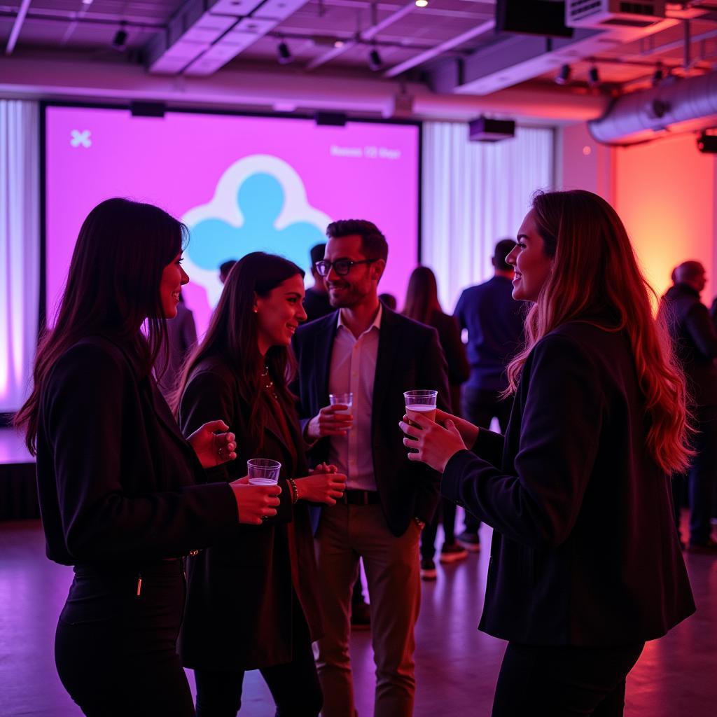 Ripple Interns Socializing at a Company Event