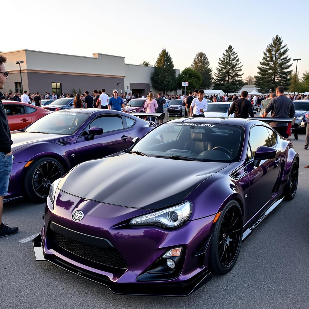 Rocket Bunny V3 BRZ at a car meet