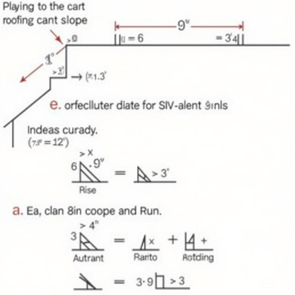 Roofing Cant Slope Calculation Diagram