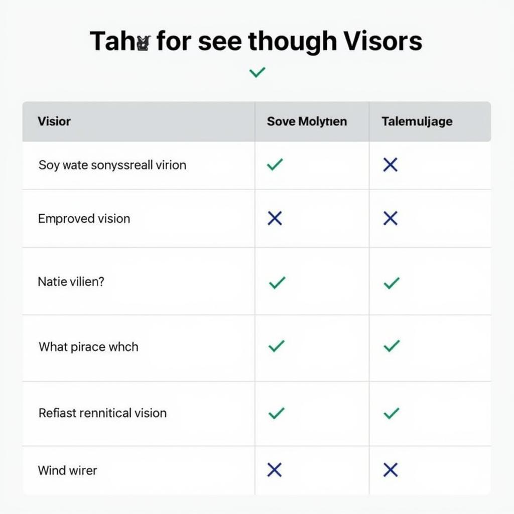 Comparison of the advantages and disadvantages of using a see through visor