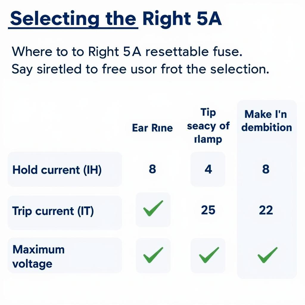 Selecting the Correct 5A Resettable Fuse