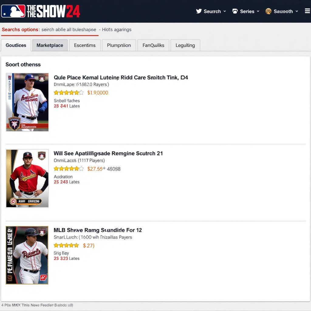 MLB The Show 24 Marketplace Screenshot