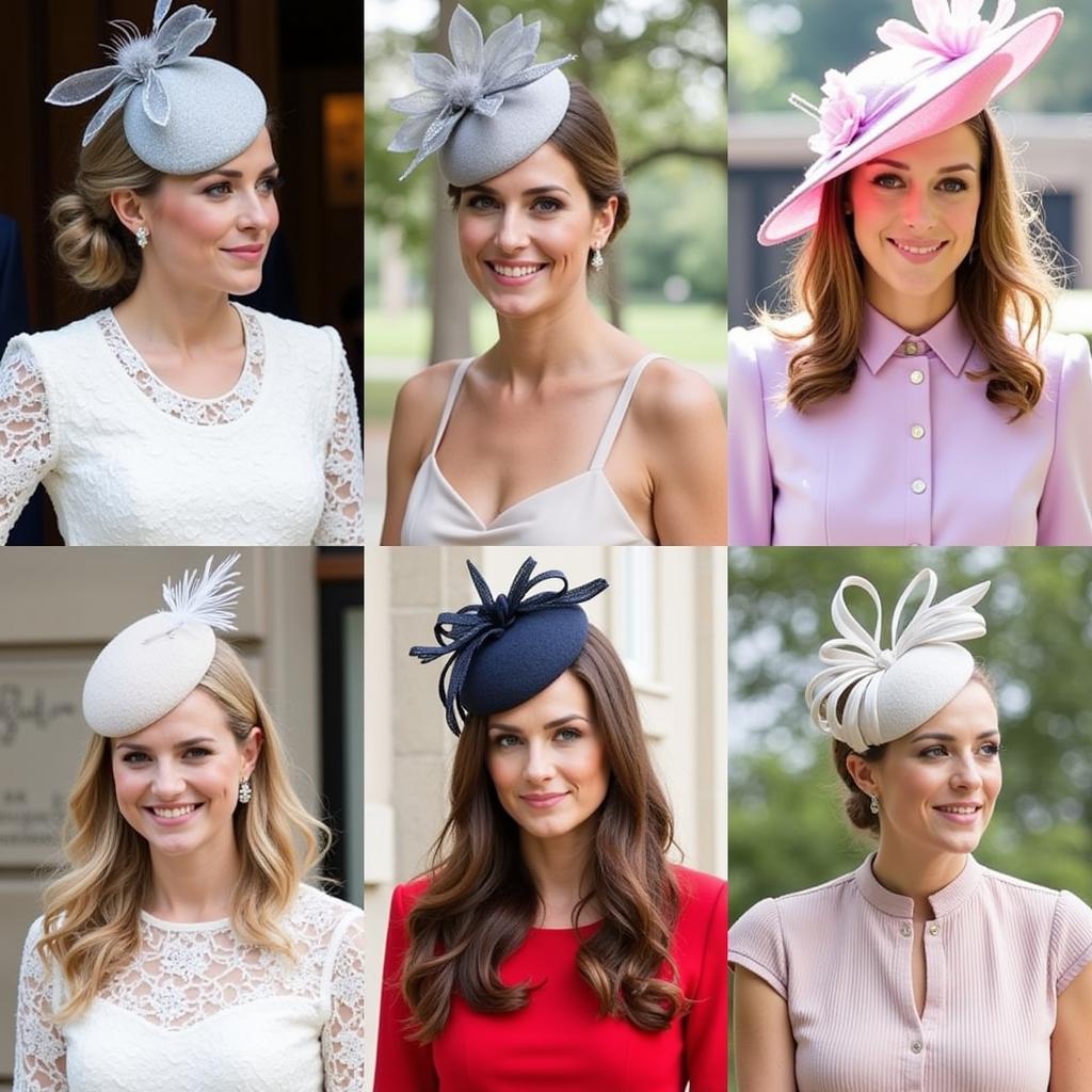 Silver Fascinator Hats for Weddings