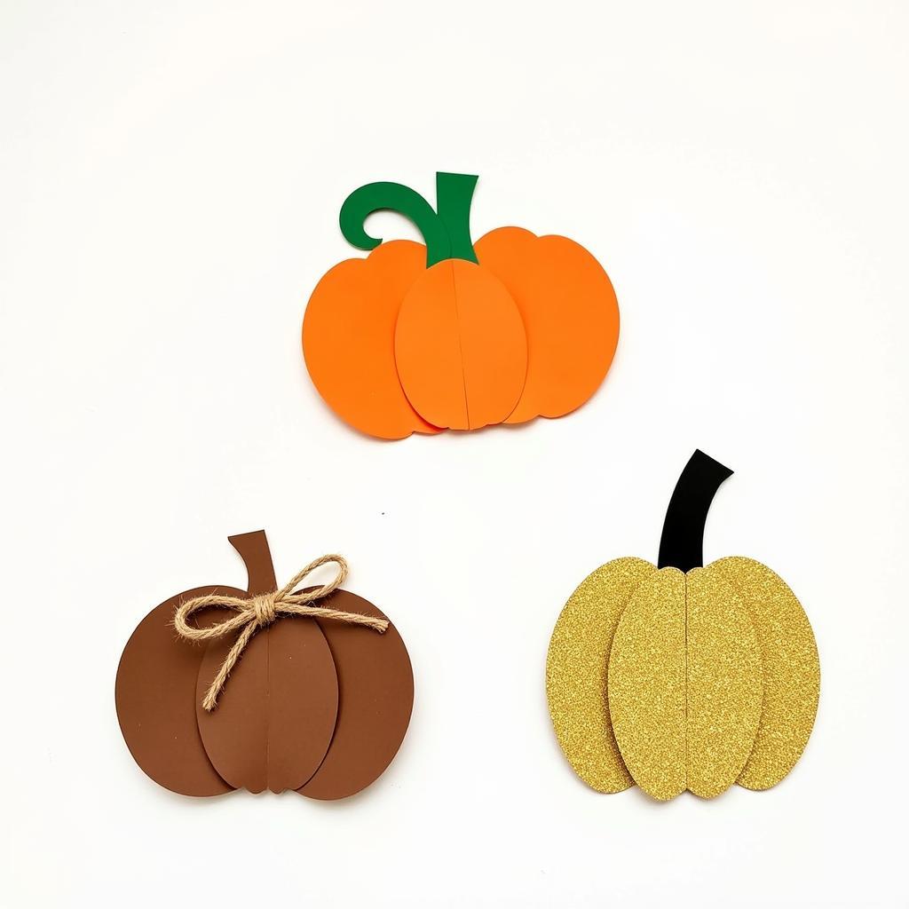 Simple Cardstock Pumpkin Designs