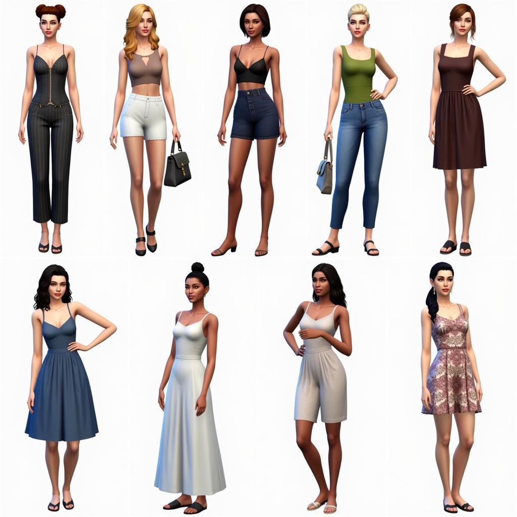 Different Styles of Sims 4 CC Geta Shoes