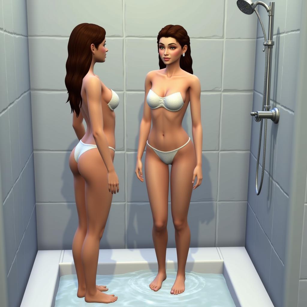 Sims 4 No Censor Mod Showering Scene