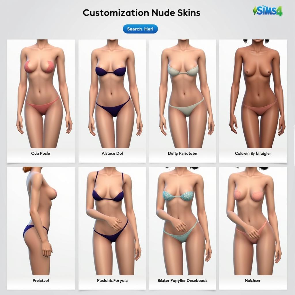 Sims 4 Nude Skins Customization Options