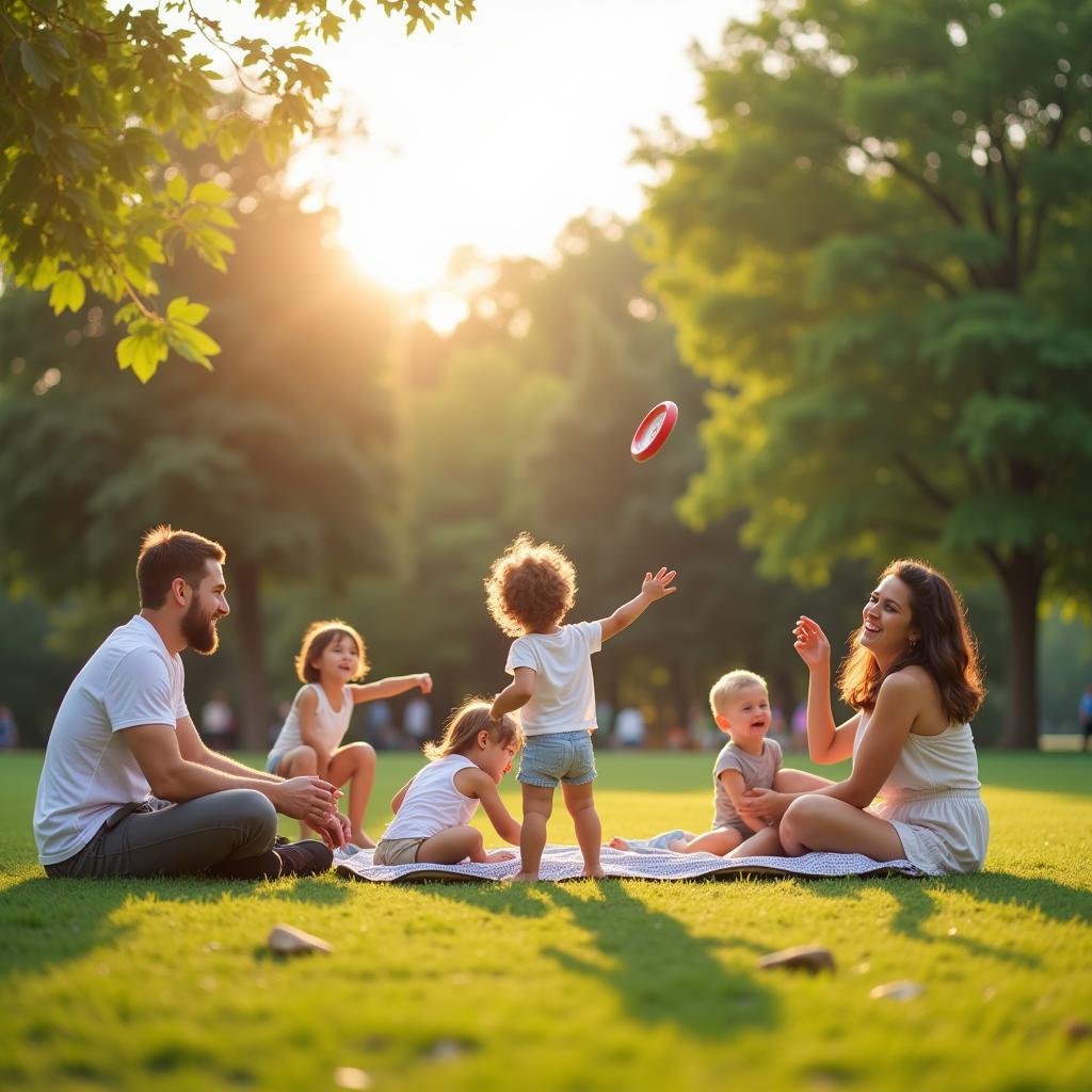 Family Picnic at Sims Park