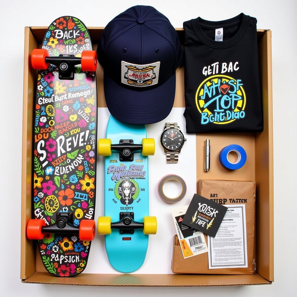 Skateboard Subscription Box Contents