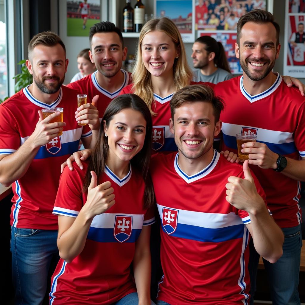 Slovakia Soccer Team Jersey Fans