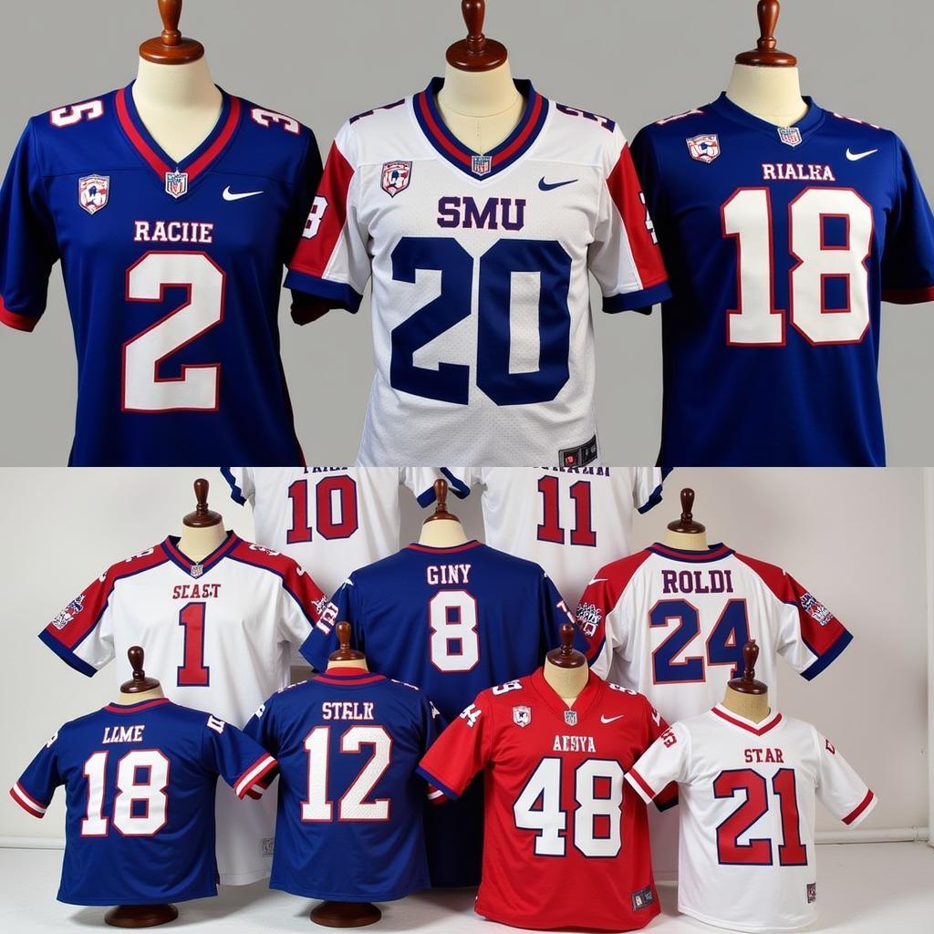 SMU Football Jerseys: A Variety of Styles and Colors