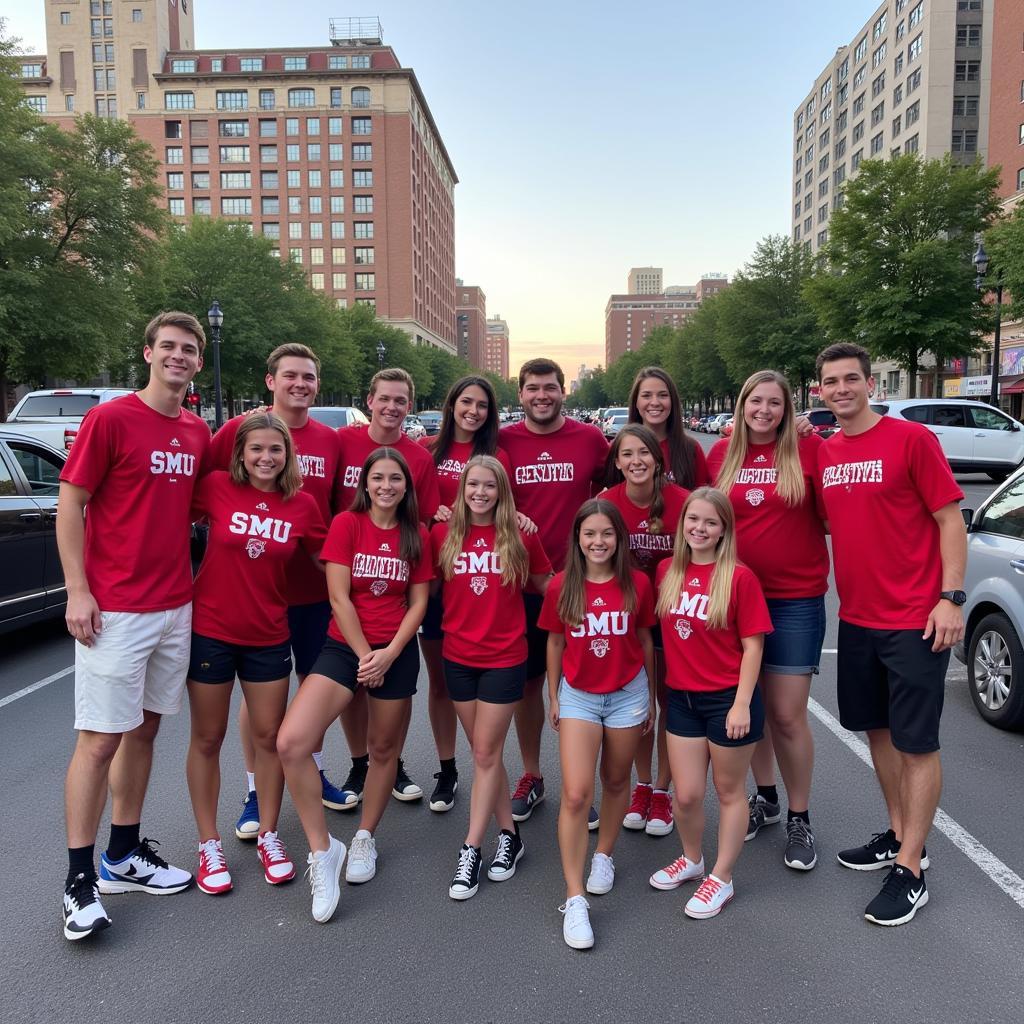 SMU Students on Game Day