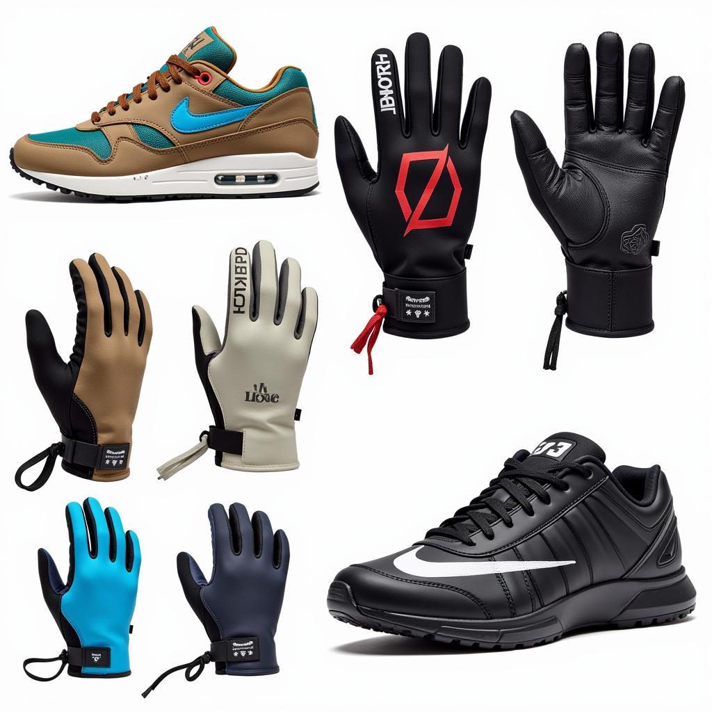 Sneaker gloves in various designs and colors showcasing their unique style and practicality.