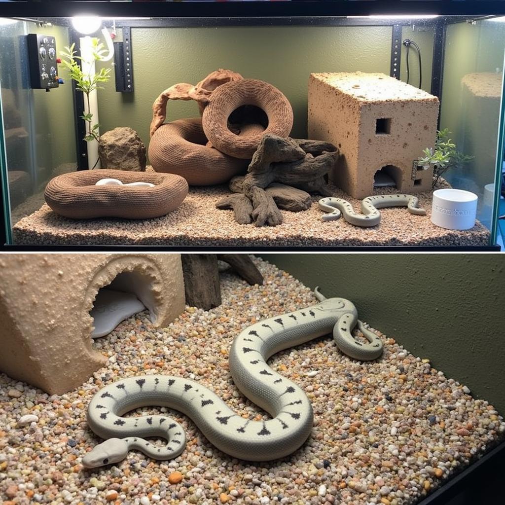 Ideal Snow Ball Python Enclosure Setup