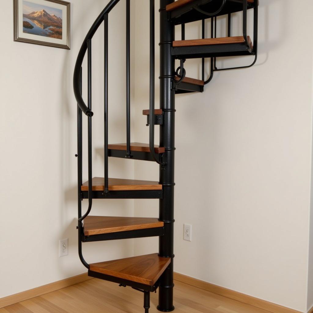 Spiral Room Stairs in a Small Space