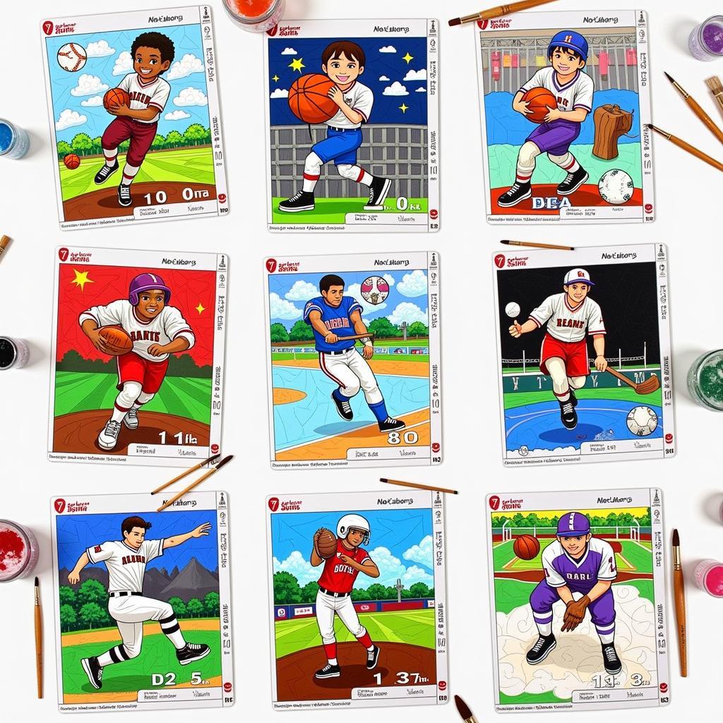 Sports Paint by Numbers Kits