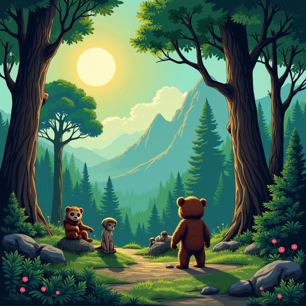 Endor Forest Moon Travel Poster