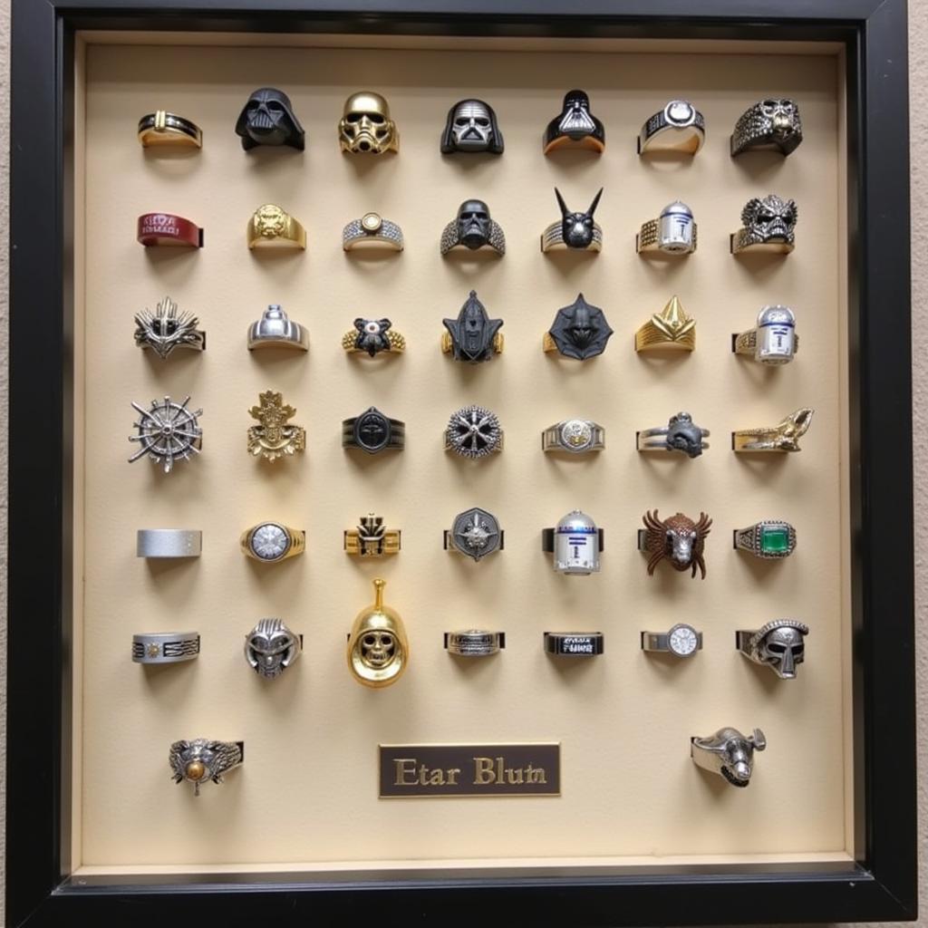 Displaying a Collection of Star Wars Rings