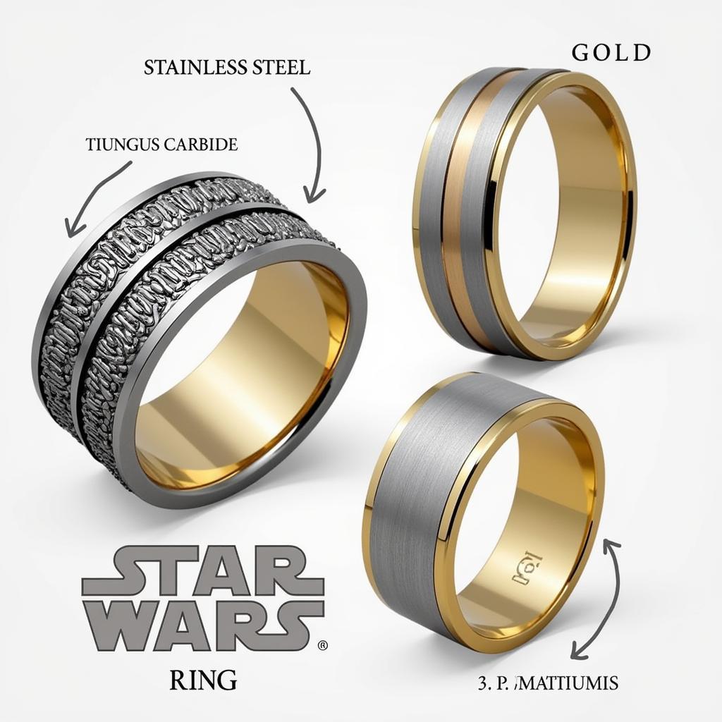 Star Wars Rings Materials and Finishes