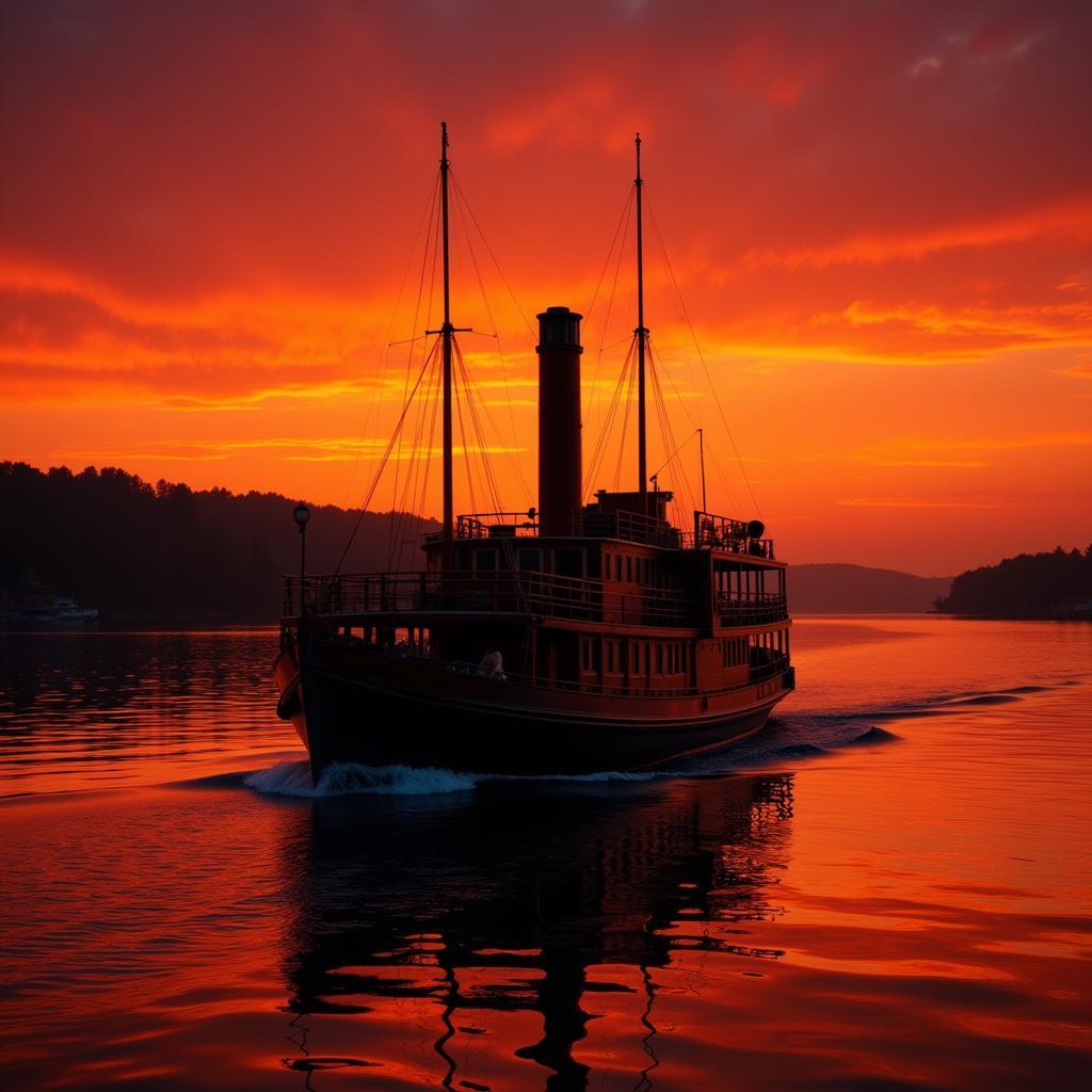 Sunset Cruise on a Steam Launch