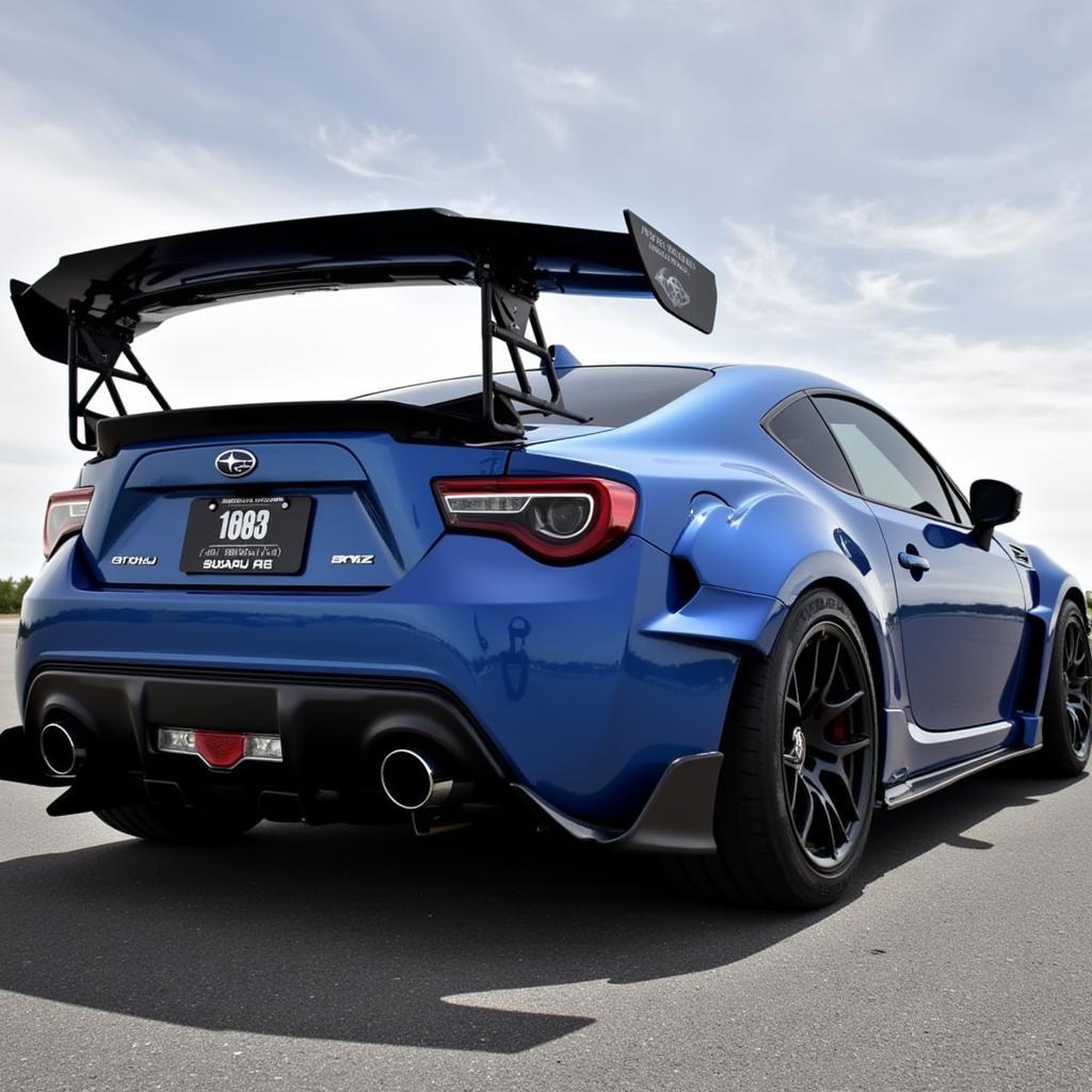 Subaru BRZ with Rocket Bunny Kit - Rear View