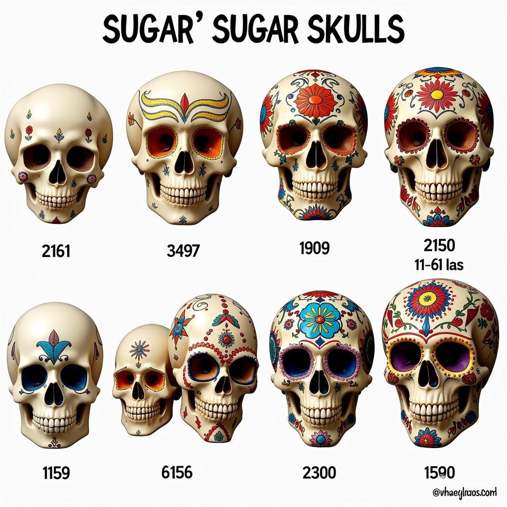 Sugar Skull Evolution from Amaranth to Sugar