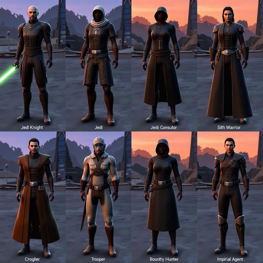 SWTOR Character Creation Classes