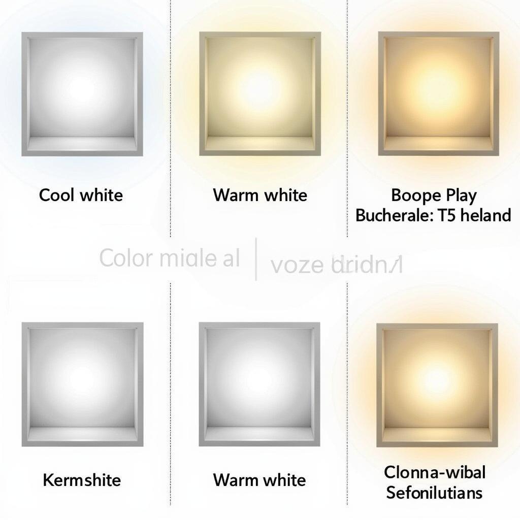 Color Temperature Comparison of T5 Replacement Bulbs