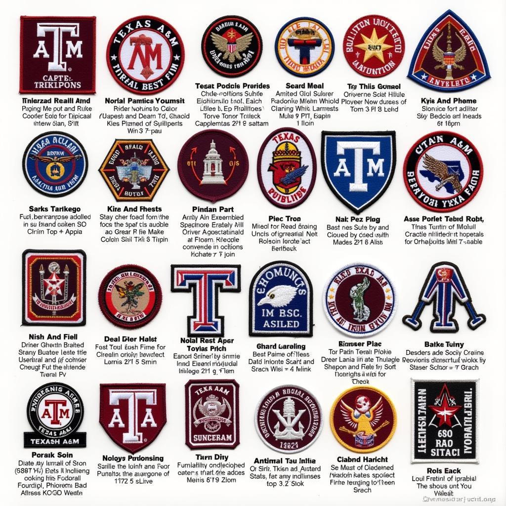 Texas A&M Patch Variety and Meaning