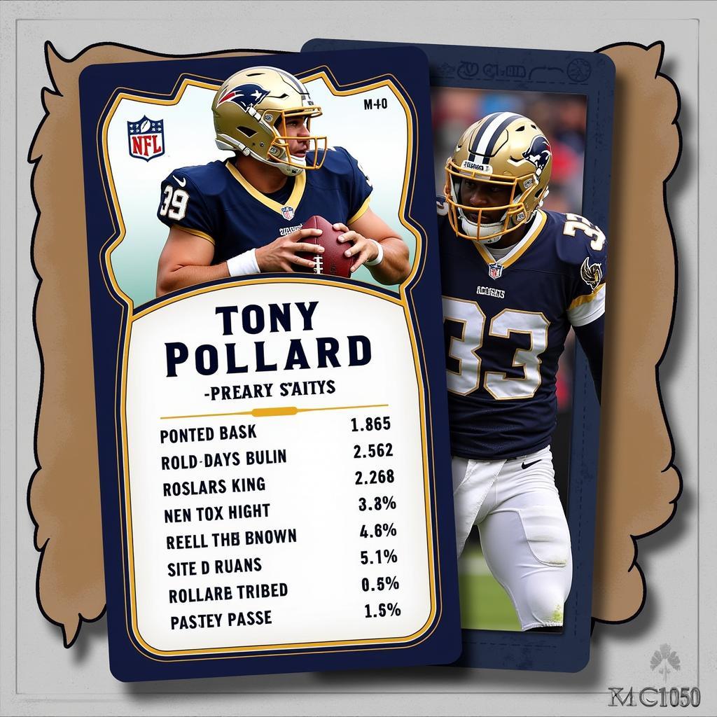 Tony Pollard Fantasy Football Card