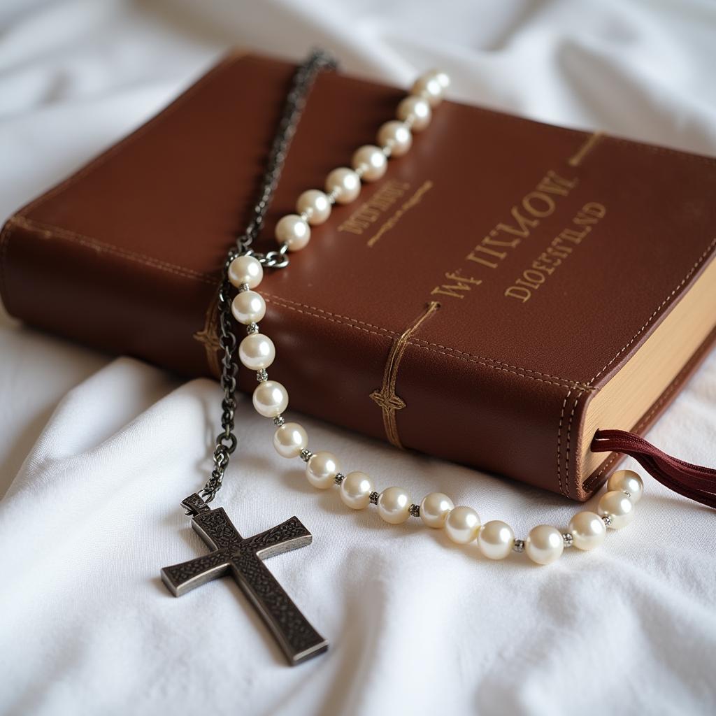 Traditional Confirmation Gifts: Bible, Cross Necklace, Rosary