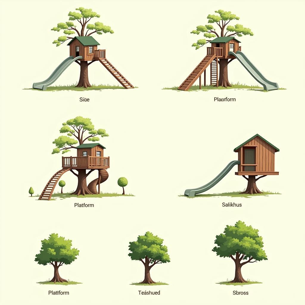 Treehouse and Slide Design