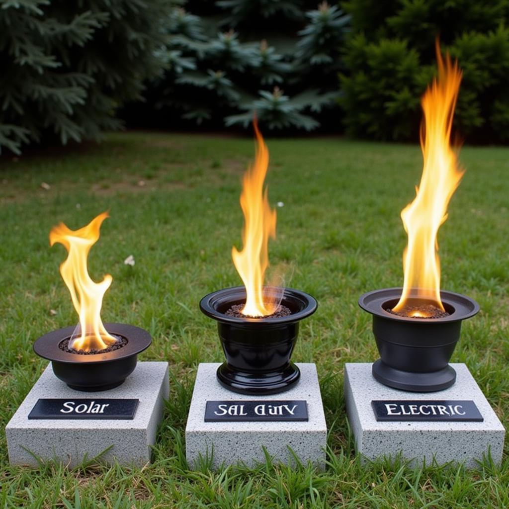 Different Types of Eternal Flames for Graves: Gas, Solar, and Electric Options