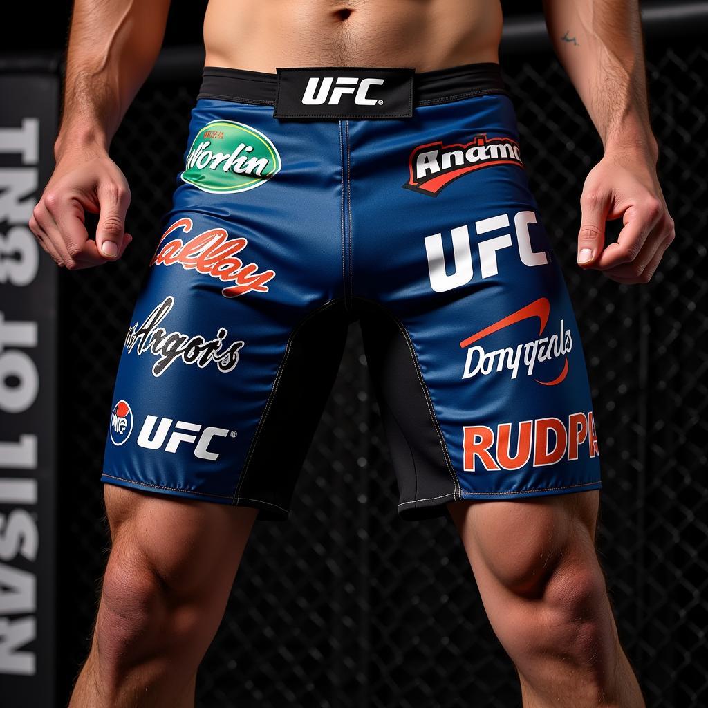 UFC Fight Pants Sponsor Logos