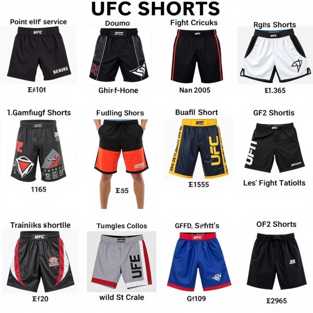 Different Styles of UFC Shorts for Men