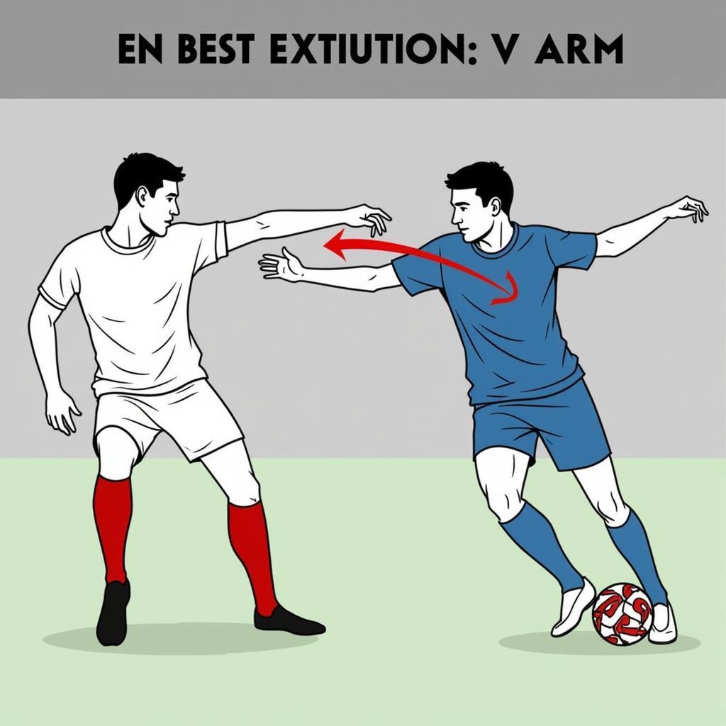 V Arm Technique in Football