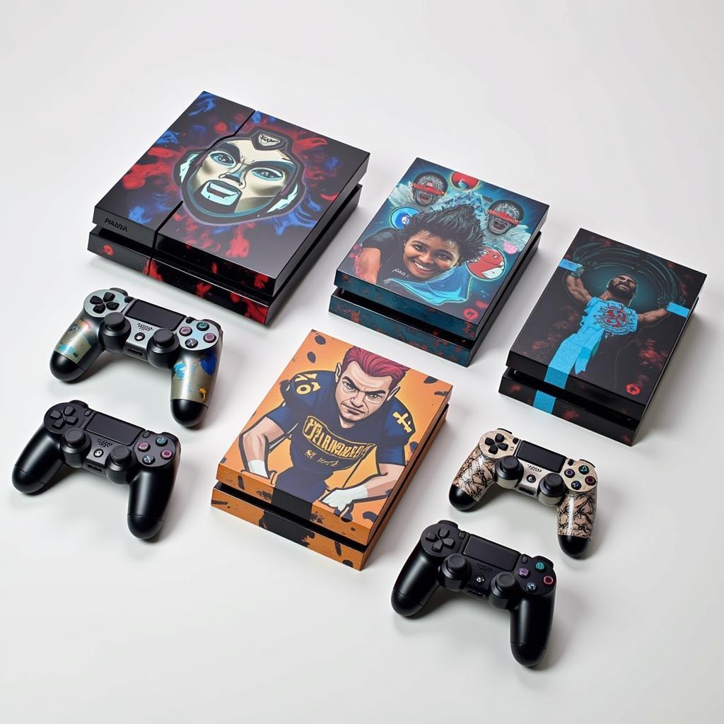 Variety of PS4 System Skins Displayed