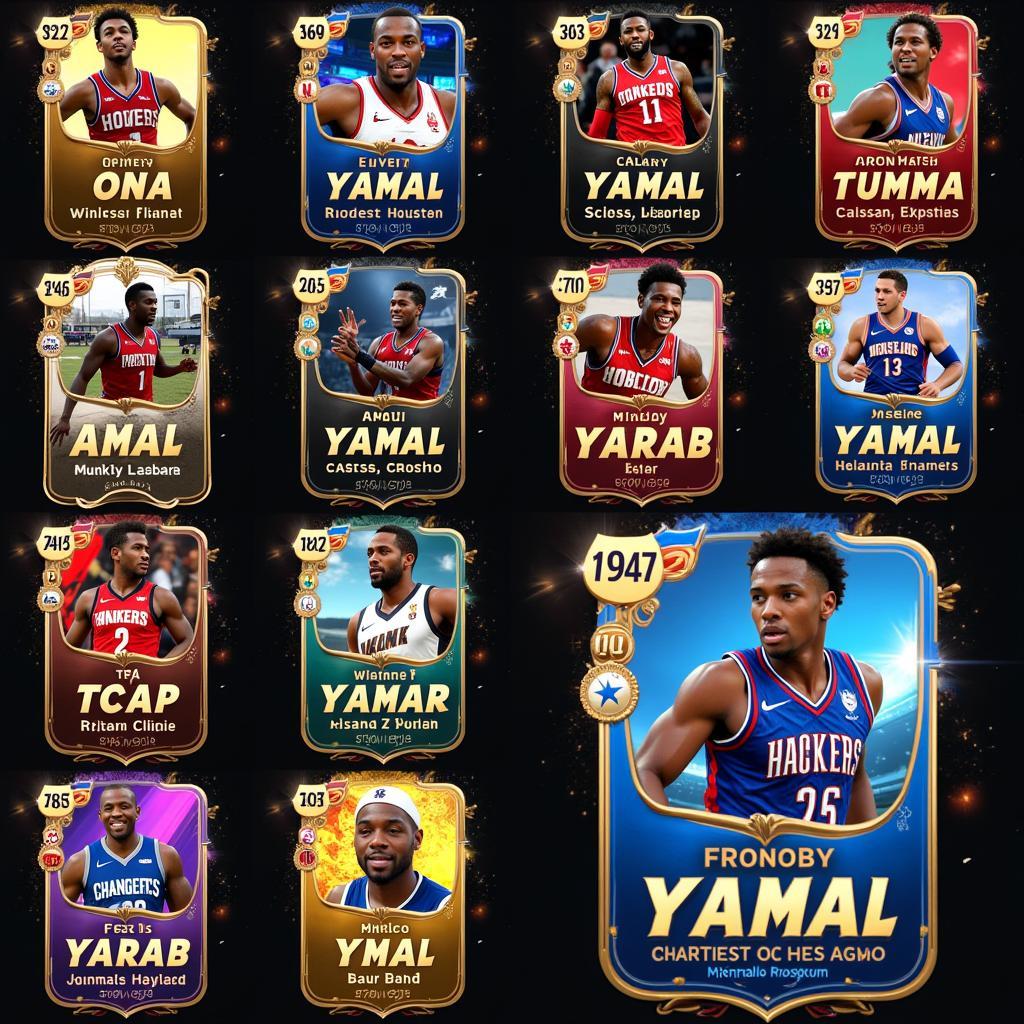 Various Player Card Packs from Different Games