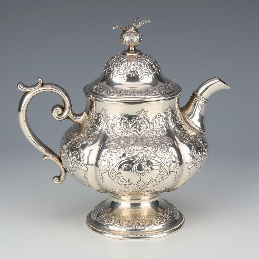 Victorian Silver Honey Pot