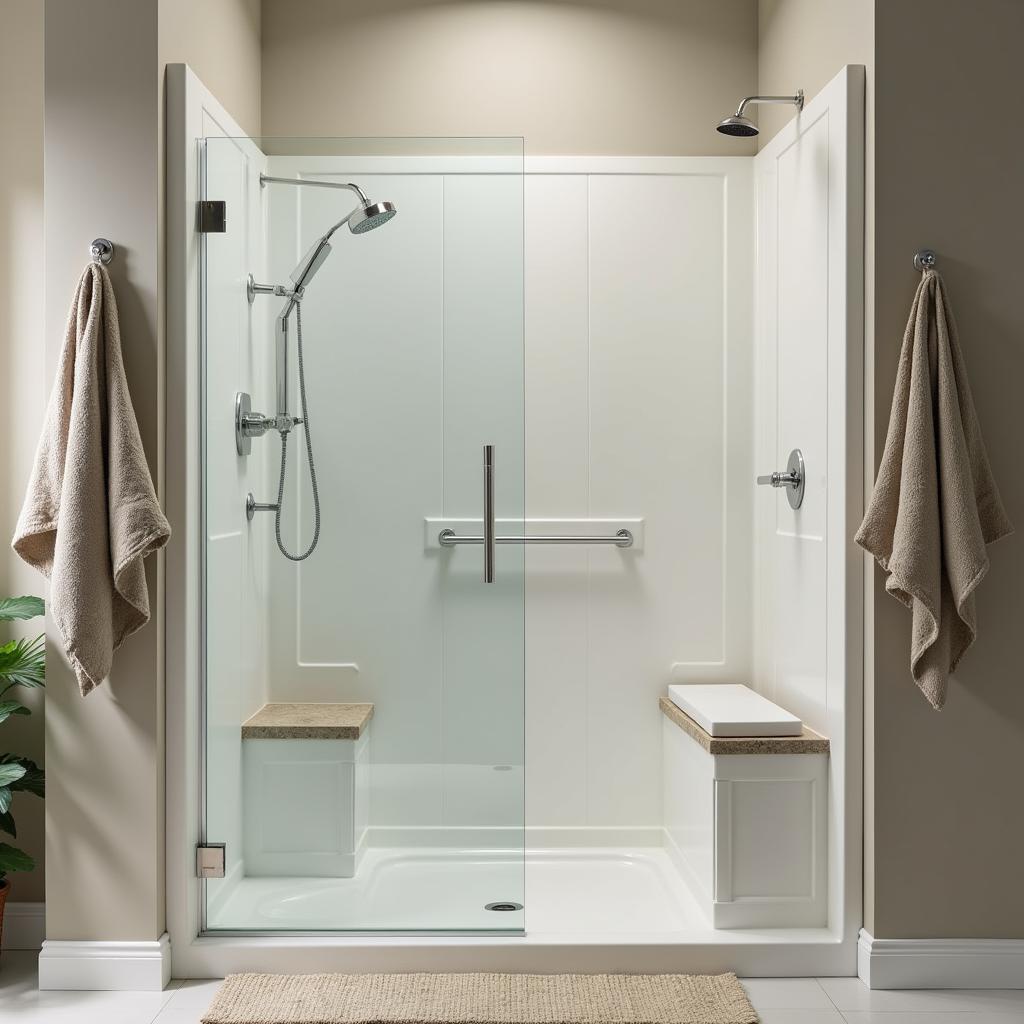 Walk-in Spa Bath and Shower Combo