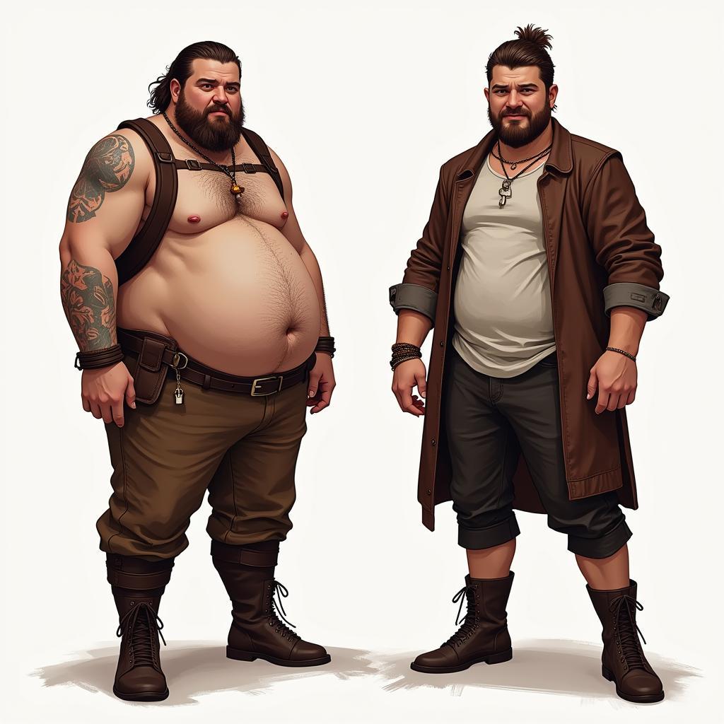 RPG Avatar with Noticeable Weight Gain